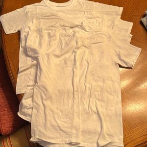 Hanes Boys White Undershirt Pack of 4